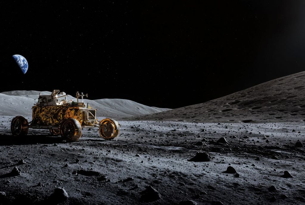 Rover auf der Mondoberfläche, Chang'e 6. Rover auf der Mondoberfläche, Chang'e 6.