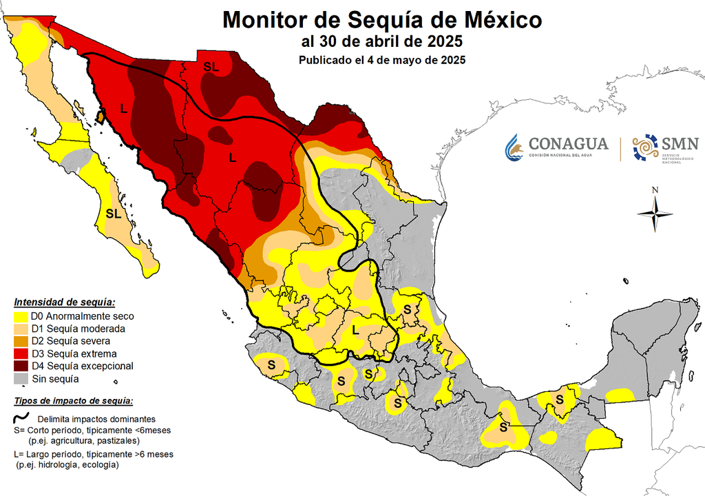 Monitor de sequía en México. SMN-CONAGUA Monitor de sequía en México. SMN-CONAGUA